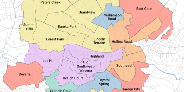 These Maps Show Where Roanoke Mayoral, City Council Candidates Found Support